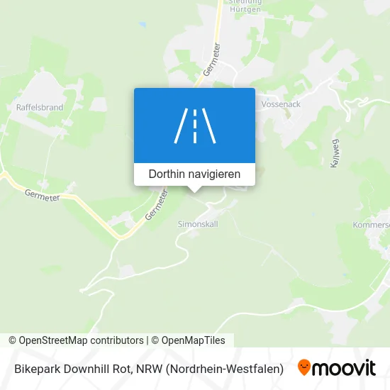 Bikepark Downhill Rot Karte