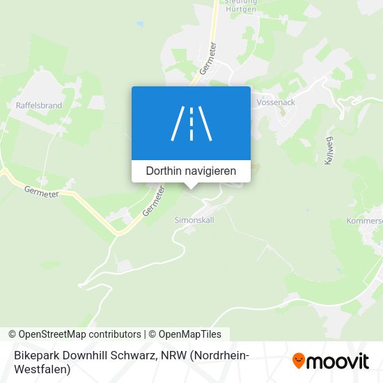 Bikepark Downhill Schwarz Karte