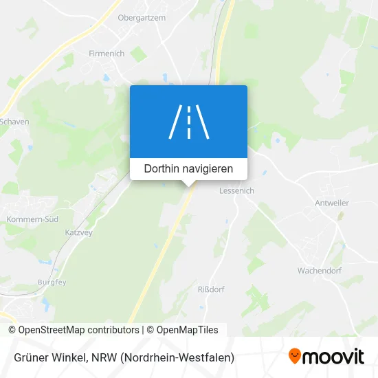 Grüner Winkel Karte