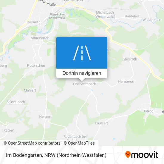 Im Bodengarten Karte