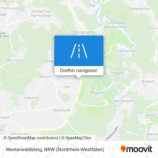 Westerwaldsteig Karte