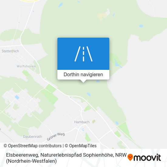 Elsbeerenweg, Naturerlebnispfad Sophienhöhe Karte