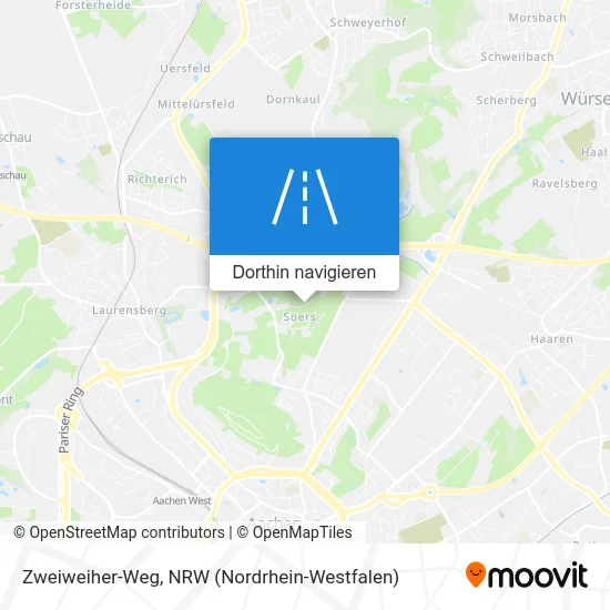 Zweiweiher-Weg Karte