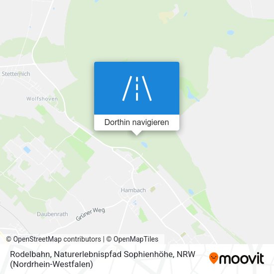 Rodelbahn, Naturerlebnispfad Sophienhöhe Karte