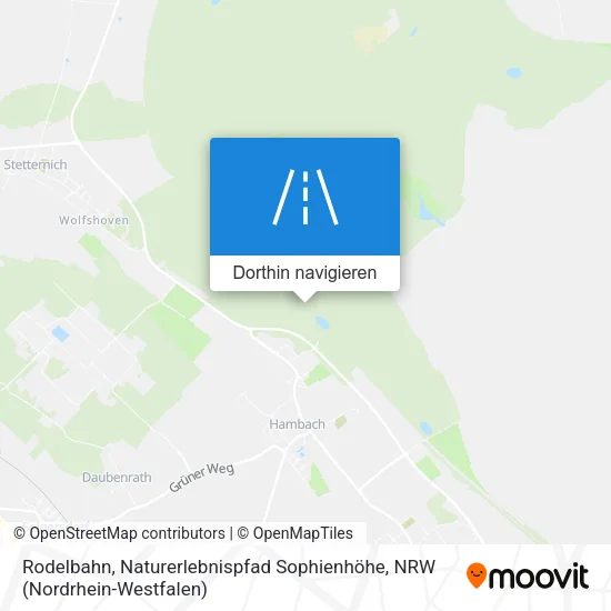 Rodelbahn, Naturerlebnispfad Sophienhöhe Karte