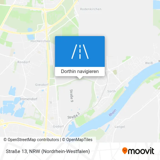 Straße 13 Karte