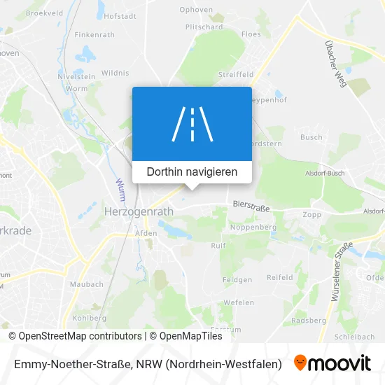 Emmy-Noether-Straße Karte