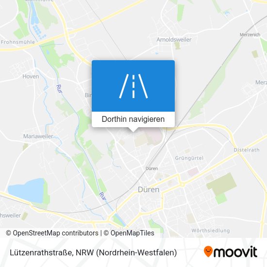 Lützenrathstraße Karte