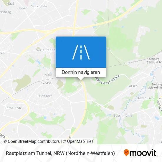 Rastplatz am Tunnel Karte