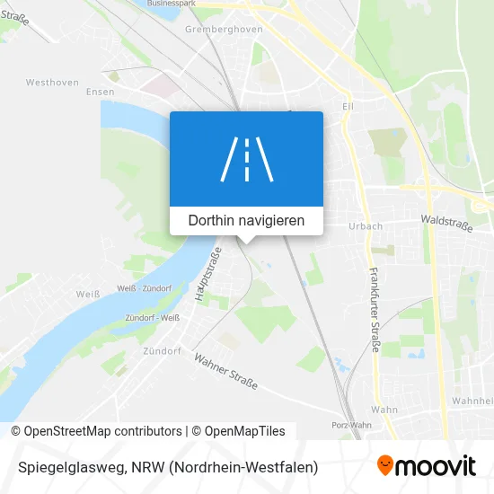 Spiegelglasweg Karte