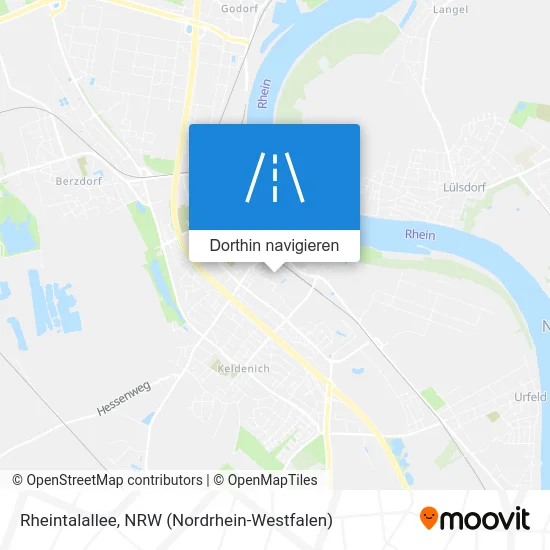 Rheintalallee Karte