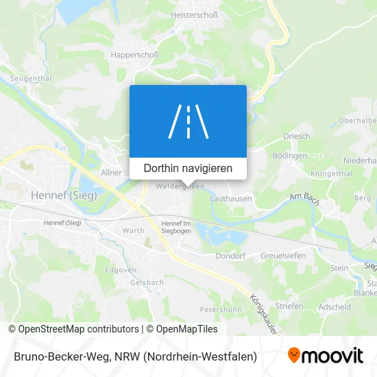 Bruno-Becker-Weg Karte