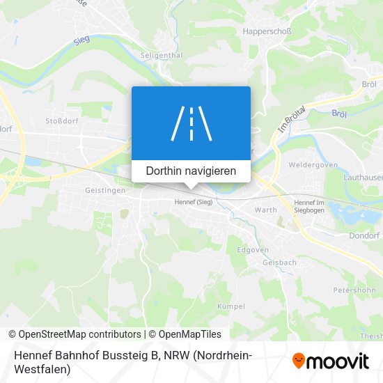 Hennef Bahnhof Bussteig B Karte