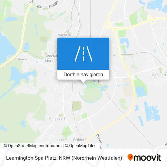 Leamington-Spa-Platz Karte