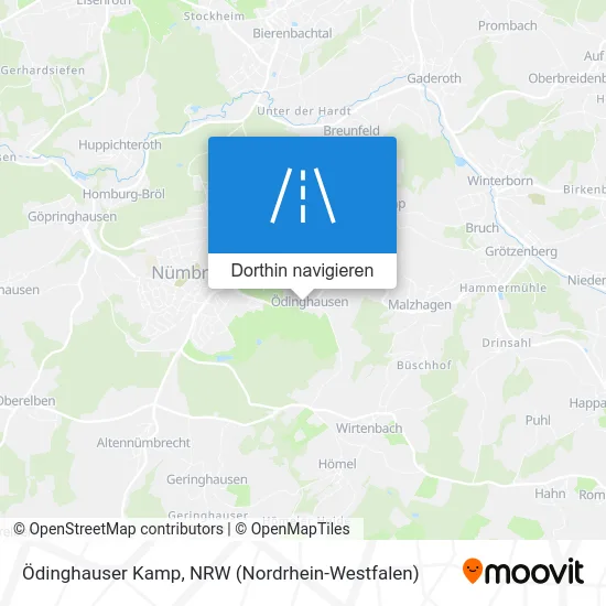 Ödinghauser Kamp Karte