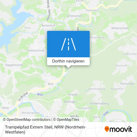Trampelpfad Extrem Steil Karte