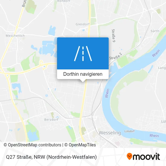 Q27 Straße Karte