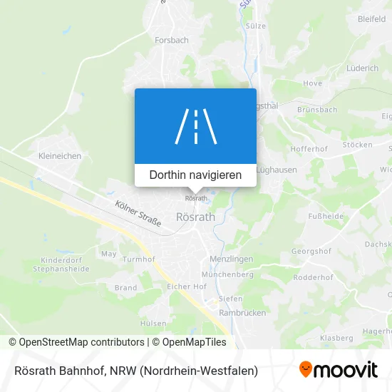 Rösrath Bahnhof Karte