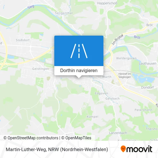 Martin-Luther-Weg Karte
