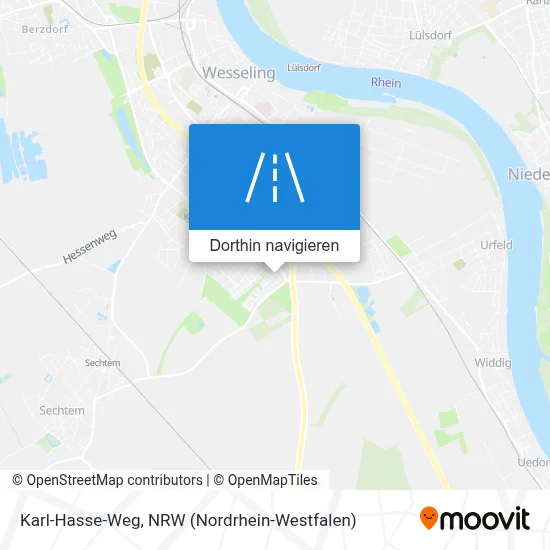 Karl-Hasse-Weg Karte