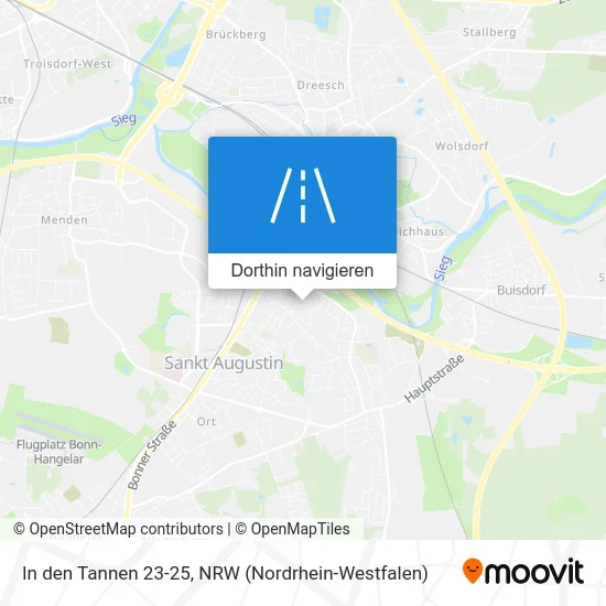 In den Tannen 23-25 Karte