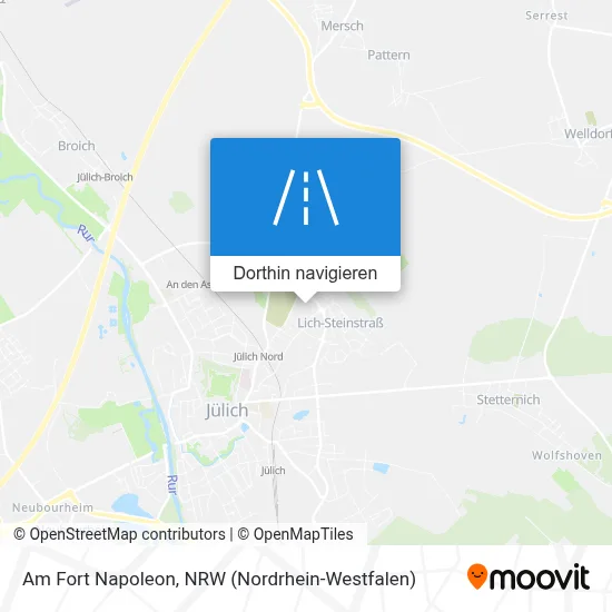 Am Fort Napoleon Karte