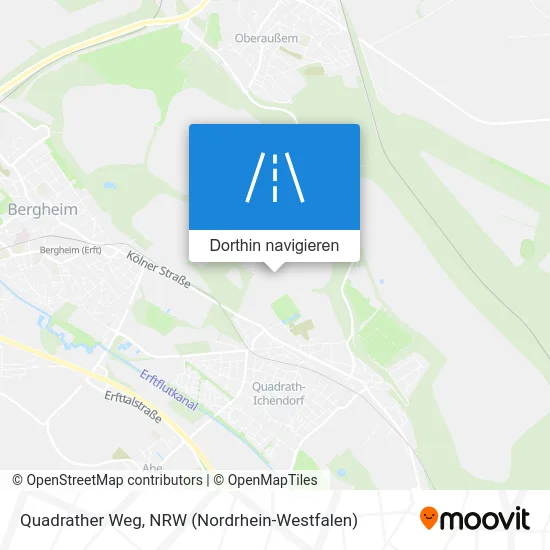 Quadrather Weg Karte