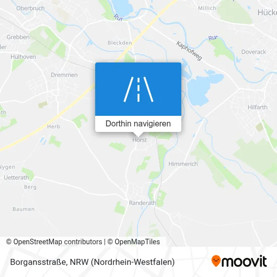 Borgansstraße Karte