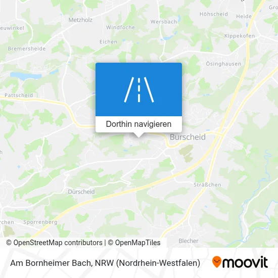 Am Bornheimer Bach Karte