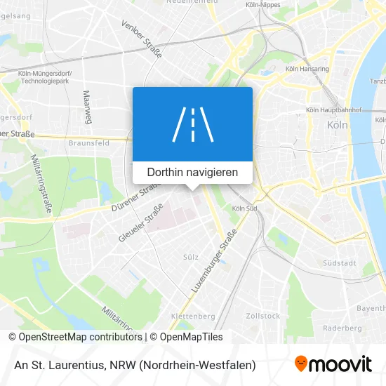 An St. Laurentius Karte