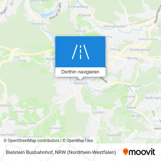 Bielstein Busbahnhof Karte