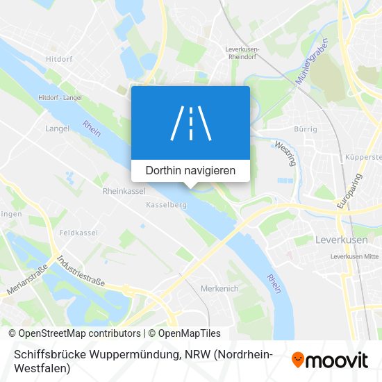 Schiffsbrücke Wuppermündung Karte