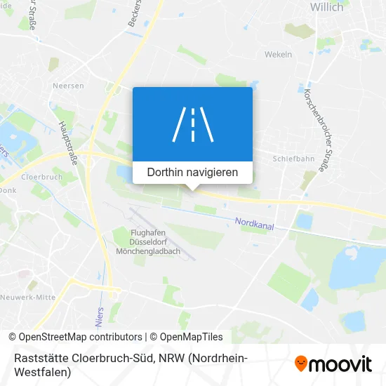 Raststätte Cloerbruch-Süd Karte