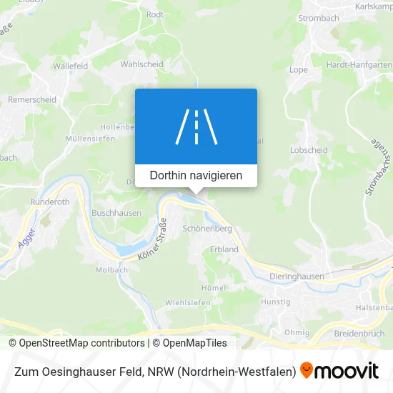 Zum Oesinghauser Feld Karte