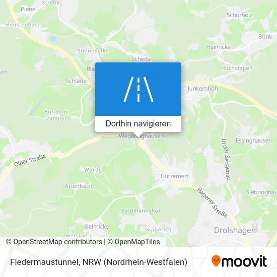 Fledermaustunnel Karte