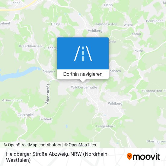 Heidberger Straße Abzweig Karte