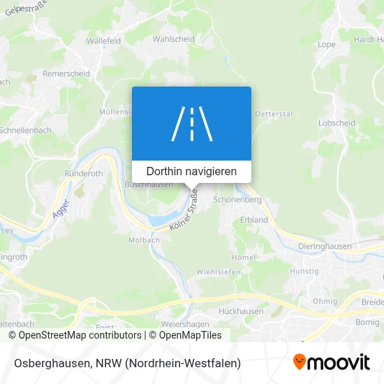 Osberghausen Karte