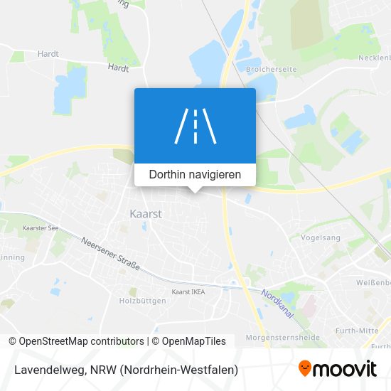 Lavendelweg Karte