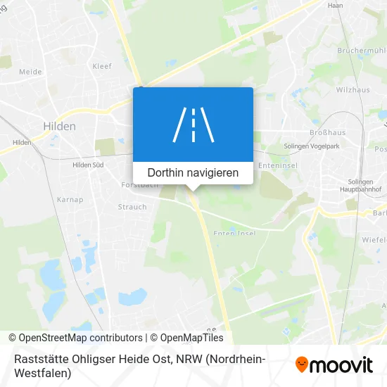 Raststätte Ohligser Heide Ost Karte