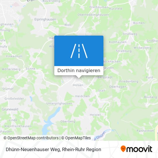 Dhünn-Neuenhauser Weg Karte