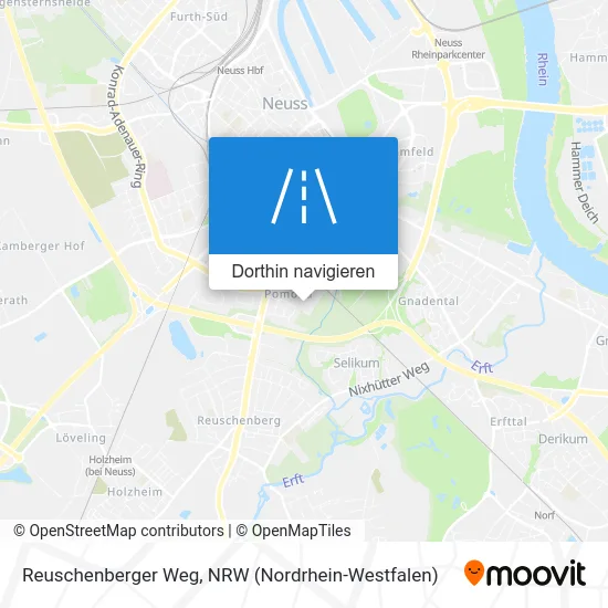 Reuschenberger Weg Karte