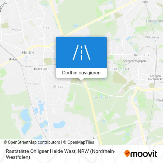 Raststätte Ohligser Heide West Karte