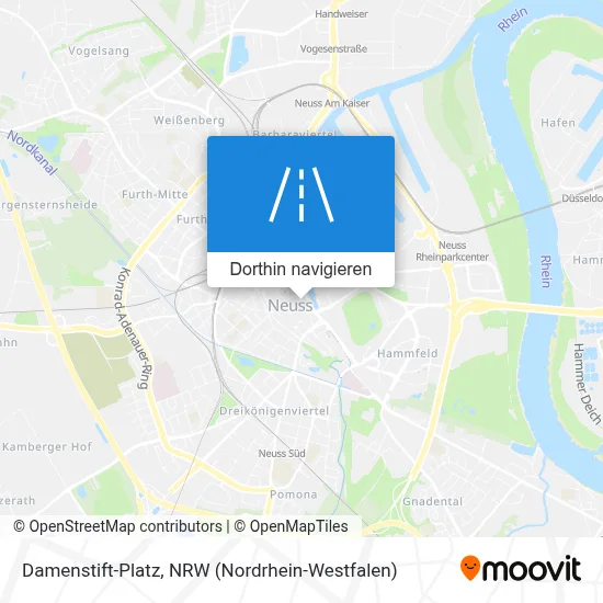 Damenstift-Platz Karte