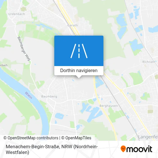 Menachem-Begin-Straße Karte