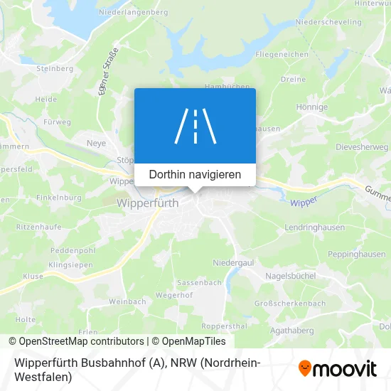Wipperfürth Busbahnhof (A) Karte
