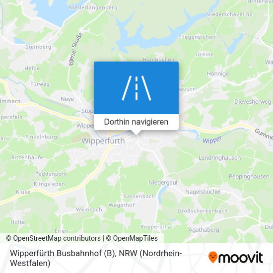 Wipperfürth Busbahnhof Karte