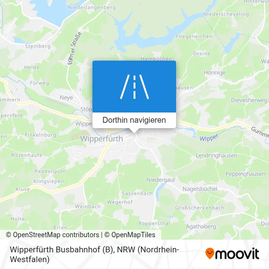 Wipperfürth Busbahnhof Karte