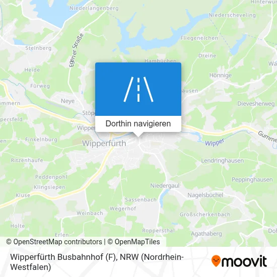 Wipperfürth Busbahnhof (F) Karte