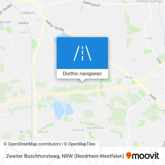 Zweiter Buschhorstweg Karte