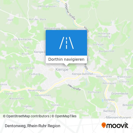 Dentonweg Karte